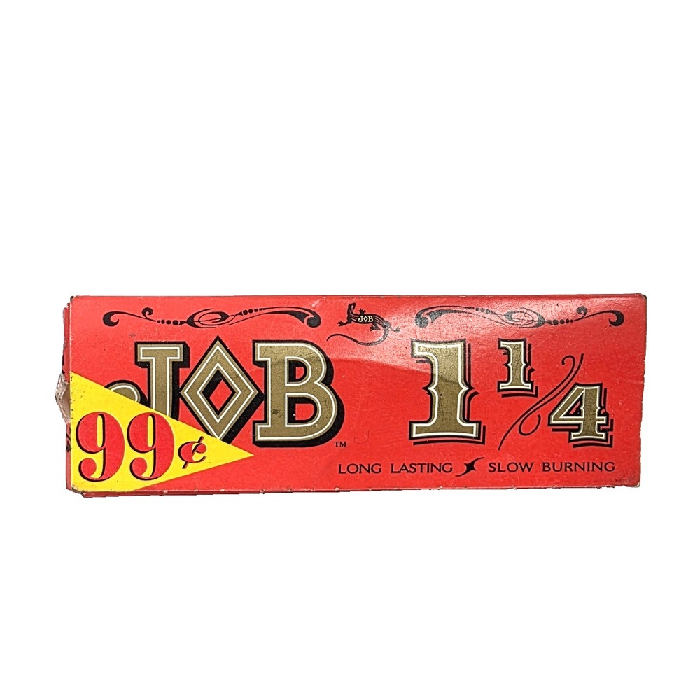Vtgโ Early 2000s JOB 1 1/4 Rolling Papers 24 Leaves Made in France Ephemera 3"